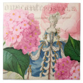 Marie Antoinette Redoute Hydrangea Ceramic Tile Tegeltje (Voorkant)