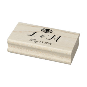  Marie Antoinette Rococo 1700s bruiloft Rubberstempel