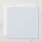 Marie Antoinette Rococo Faire-part de mariage Bleu (Dos)