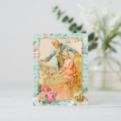 Marie Antoinette Rococo Piano Carte Postale (Debout devant)