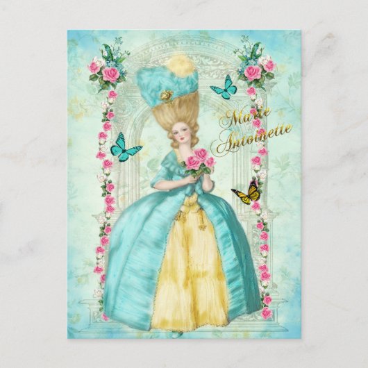 Marie Antoinette Romantic Mint Dream Briefkaart (Voorkant)