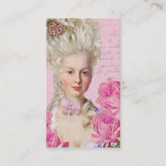 Marie Antoinette Roos Roze Visitekaartjes