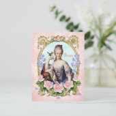 Marie Antoinette rose Damask Antonia Rose Carte po (Debout devant)