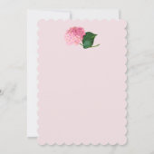 Marie Antoinette Rose Hydrangea Invitations Person (Dos)