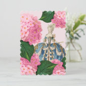 Marie Antoinette Rose Hydrangea Invitations Person (Debout devant)