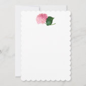 Marie Antoinette Rose Hydrangea Invitations Person (Dos)
