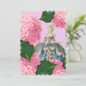 Marie Antoinette Rose Hydrangea Invitations Person (Debout devant)