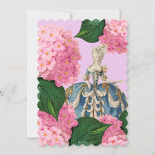 Marie Antoinette Rose Hydrangea Invitations Person
