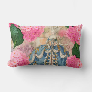 Marie Antoinette Rose Hydrangeas Lumbar Coussin