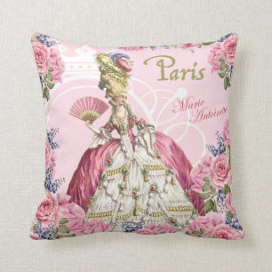 Marie Antoinette Roze Rozen Frame Kussen