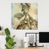 Marie Antoinette Sepia Parchment Lg. Impression de (Bureau à domicile)