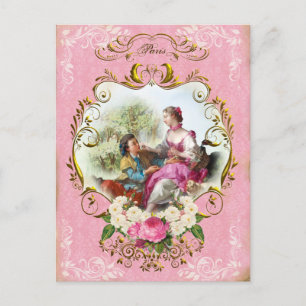 Marie Antoinette Sevres Rococo Love Carte postale