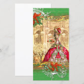 Marie Antoinette Tea Party Carte photo de Noël (Devant / Derrière)