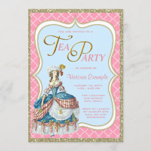 Marie Antoinette Tea Party Kaart