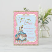 Marie Antoinette Theepartij Kaart (Staand voorkant)