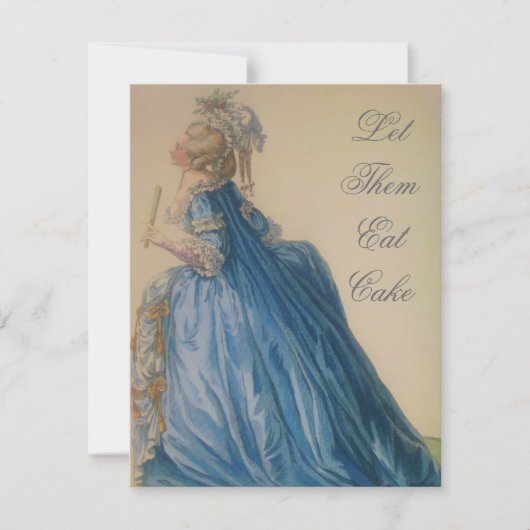 Marie Antoinette ~ Uitnodiging (Voorkant)