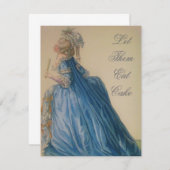 Marie Antoinette ~ Uitnodiging (Voorkant / Achterkant)