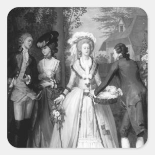 Marie-Antoinette van Habsbourg-Lorraine Vierkante Sticker