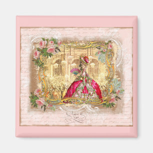 Marie Antoinette Versailles Party Pink Magneet