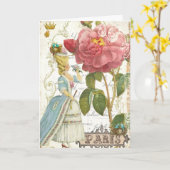Marie Antoinette Versailles-Roos Kaart (Gele Bloem)