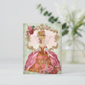 Marie Antoinette Verseilles Queen Briefkaart (Staand voorkant)