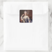 Marie Antoinette Vierkante Sticker (Tas)
