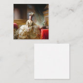 Marie Antoinette Vierkante Visitekaartje (Voorkant / Achterkant)