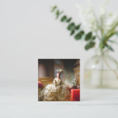 Marie Antoinette Vierkante Visitekaartje (Staand voorkant)