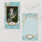Marie Antoinette Visitekaartjes (Voorkant / Achterkant)