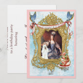 Marie Antoinette & White Poodle Kaart (Voorkant / Achterkant)