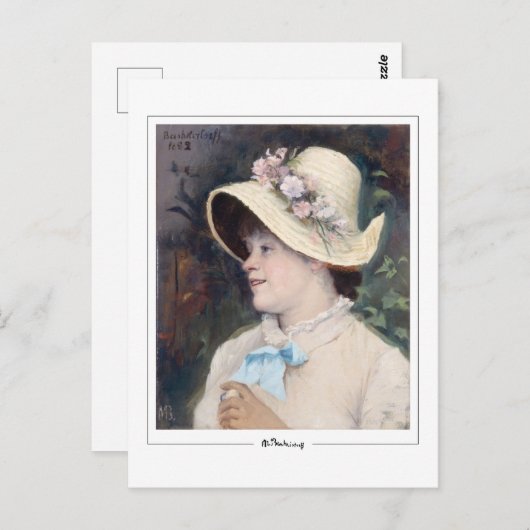 Marie Bashkirtseff #6 - Carte postale Art (Devant / Derrière)