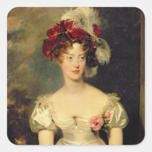 Marie-Caroline de Bourbon Duchesse de Berry Vierkante Sticker