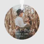 Marié + Couples brillants Première photo de Noël (dos)