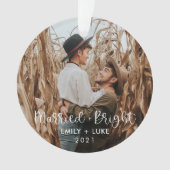 Marié + Couples brillants Première photo de Noël (devant)