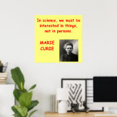 Marie Curie-citaat Poster (Thuiskantoor)