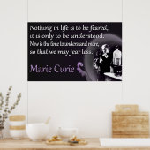 Marie Curie | Compris, Pas craint Poster (Cuisine)