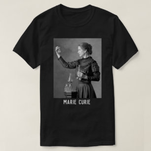 marie curie est physicien noir élégant tshirt
