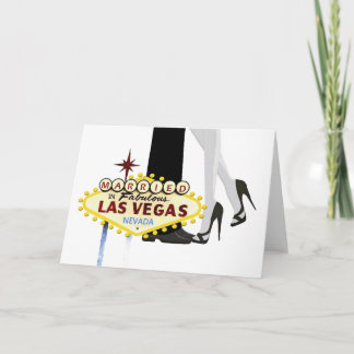 Marié dans la carte de faire-part de Las Vegas