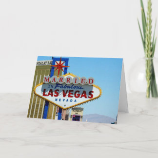 Marié dans la carte de Las Vegas