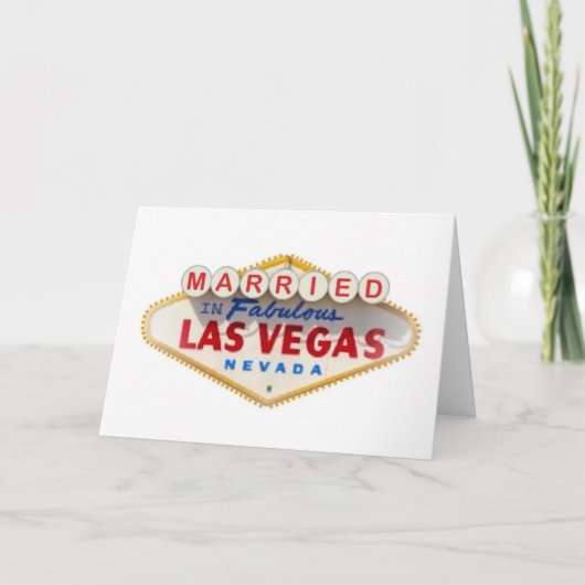 MARIÉ DANS LA FABULEUSE CARTE LAS VEGAS (Devant)