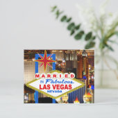 Marié dans LAS VEGAS Carte postale (Debout devant)