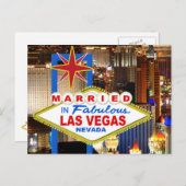 Marié dans LAS VEGAS Carte postale (Devant / Derrière)