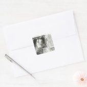 Marie de France Vierkante Sticker (Envelop)