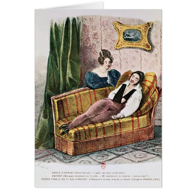 Marie Dorval in de rol van Adele d'Hervey (Voorkant)