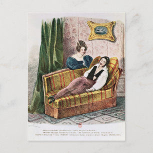 Marie Dorval in de rol van Adele d'Hervey Briefkaart