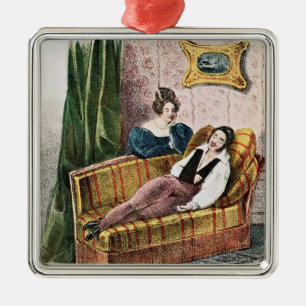 Marie Dorval in de rol van Adele d'Hervey Metalen Ornament