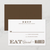 & MARIÉ(E) | RSVP 3.5 x 5 (Devant / Derrière)