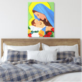 Marie et bébé Jésus toile art (Insitu(Chambre))