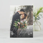 Marié et brillant | Carte de vacances photo Mariag (Debout devant)