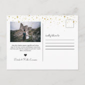 Marié et brillant | Carte photo de Noël (Dos)